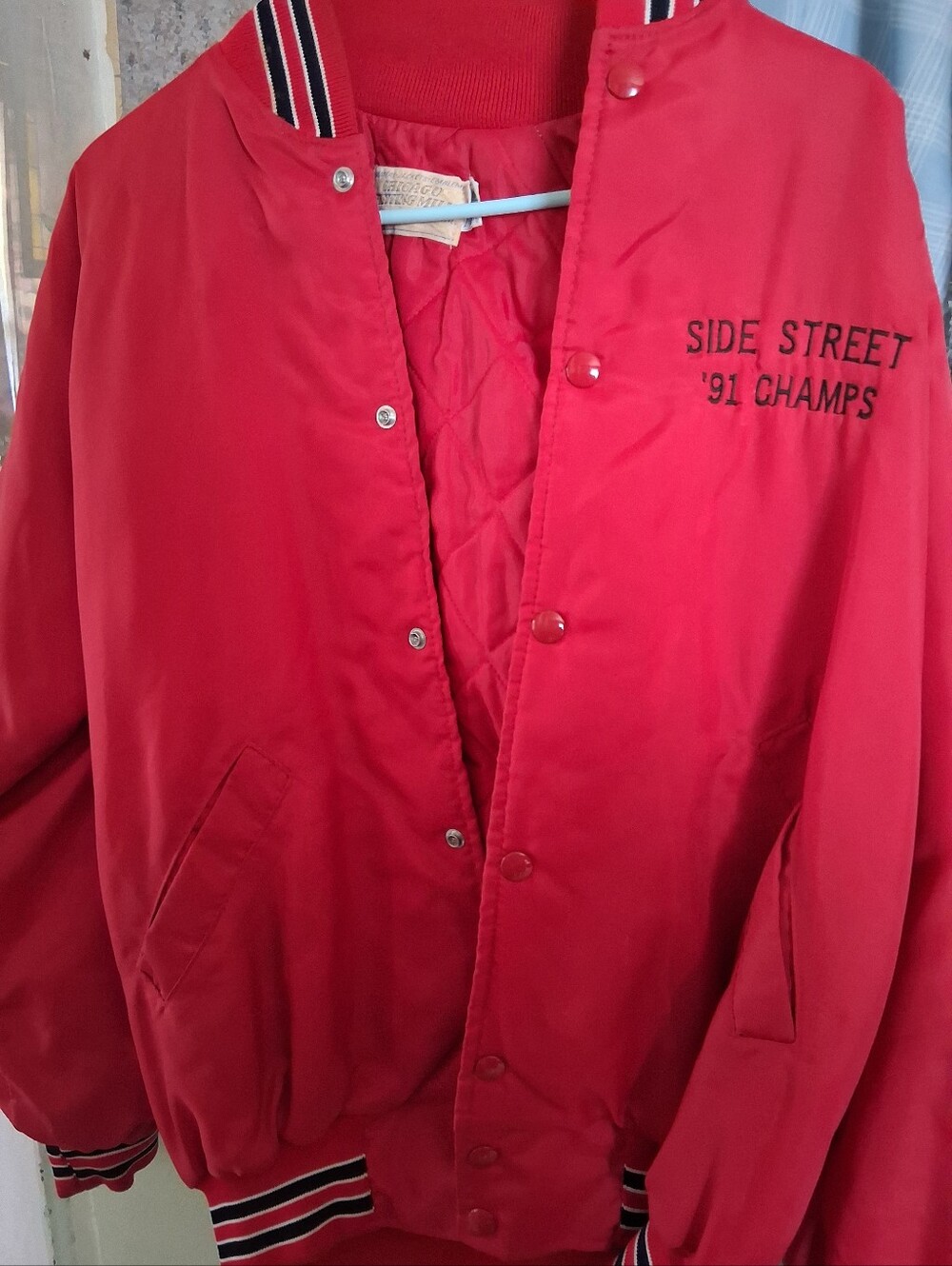 Side Street '91 Champs Red Men's Bomber Jacket